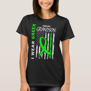 T-shirt Je Porte Du Vert Pour Mon Grand-Fils Cérébral Pals