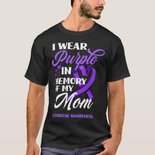 T-shirt Je Porte Du Violet En Mémoire De Ma Mère Surdose D