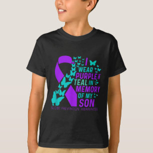 T-shirt Je Porte Du Violet Et Turquoise Pour Mon Fils Suic