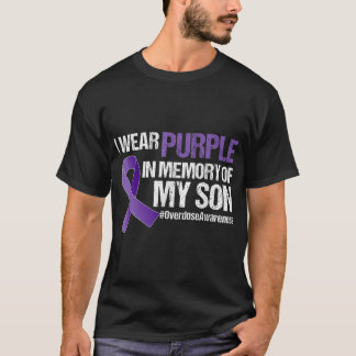 T-shirt Je Porte Du Violet Pour La Sensibilisation À La Su