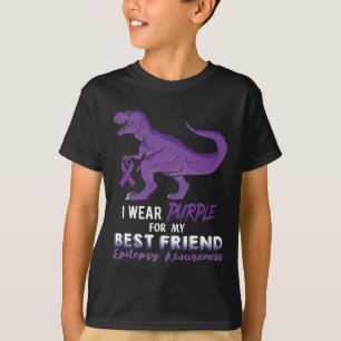 T-shirt Je porte du violet pour la sensibilisation à l'épi