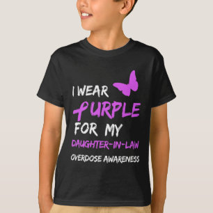 T-shirt Je Porte Du Violet Pour La Surdose De Ma Belle-Fil