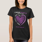 T-shirt Je Porte Du Violet Pour Ma Femme Epilepsie Sensibi (Devant)