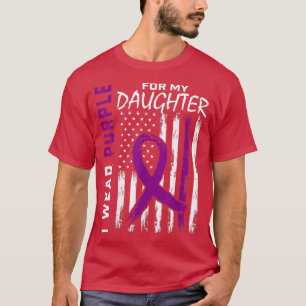 T-shirt Je Porte Du Violet Pour Ma Fille Lupus Sensibilisa