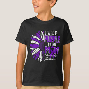 T-shirt Je Porte Du Violet Pour Ma Maman Fibromyalgie Sens
