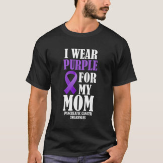 T-shirt Je Porte Du Violet Pour Ma Mère Académie De Cancer
