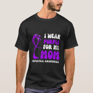 T-shirt Je Porte Du Violet Pour Ma Mère Porphyria Sensibil
