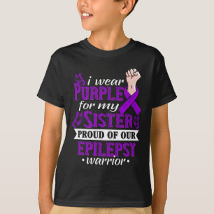 T-shirt Je porte du violet pour ma sœur Guerrière de l'épi
