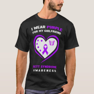 T-shirt Je Porte Du Violet Pour Mon Aïe Syndrome De Rett A