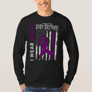 T-shirt Je Porte Du Violet Pour Mon Bébé Frère Lupus Sensi