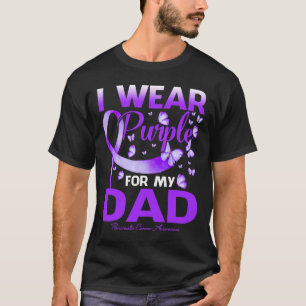 T-shirt Je Porte Du Violet Pour Mon Père Pancréatique Canc