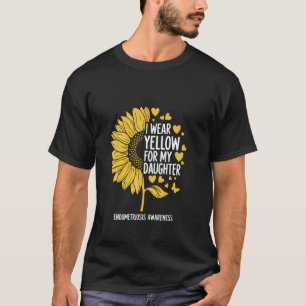 T-shirt Je Porte Jaune Pour La Sensibilisation À L'endomét
