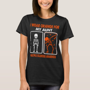 T-shirt Je Porte Jaune pour ma tante SCLEROSIS MULTIPLE