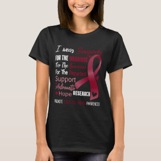 T-shirt Je Porte La Bourgogne Pour La Sensibilisation À L'