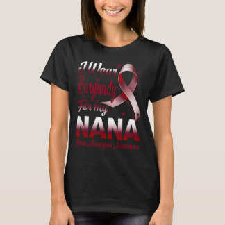 T-shirt Je Porte La Bourgogne Pour Mon Nana Cerveau Aneury