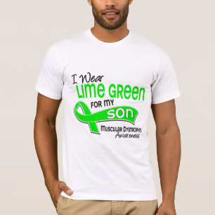 T-shirt Je porte la dystrophie musculaire de fils du vert