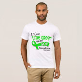 T-shirt Je porte la dystrophie musculaire de fils du vert (Devant entier)