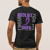 T-shirt Je porte la lymphogranulomatose maligne violette (Dos)