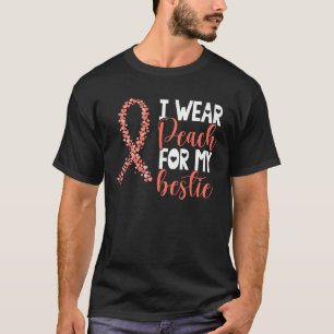 T-shirt Je Porte La Pêche Pour Mes Lauréats Du Cancer De L