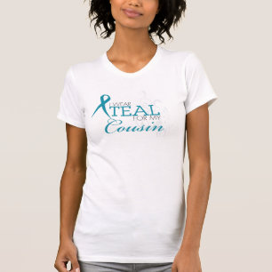 T-shirt Je porte la sarcelle d'hiver pour mon COUSIN