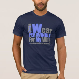 T-shirt Je porte le bigorneau pour mon Cancer oesophagien
