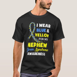 T-shirt Je Porte Le Bleu Et Le Jaune Pour Le Syndrome De N