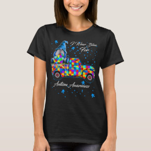 T-shirt je porte le bleu pour le camion gnomes Autisme