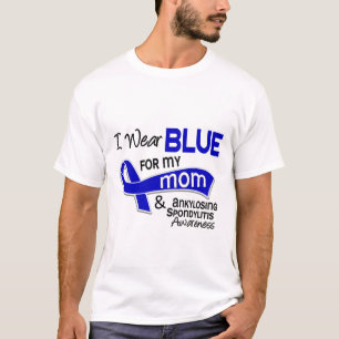 T-shirt Je porte le bleu pour ma spondylarthrite