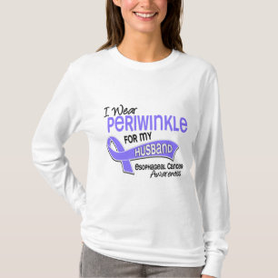 T-shirt Je porte le Cancer oesophagien de mari du