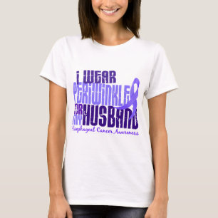 T-shirt Je porte le Cancer oesophagien du mari 6,4 de