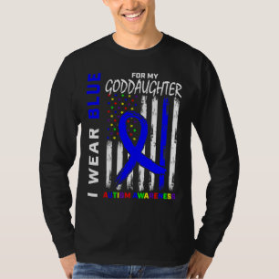 T-shirt Je Porte Le Drapeau De Sensibilisation sur l'autis