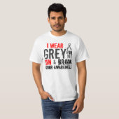 T-shirt je porte le gris pour mon fils (Devant entier)