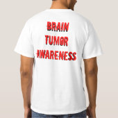 T-shirt je porte le gris pour mon frère et héros (Dos)