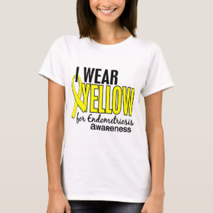 T-shirt Je porte le jaune pour l'endométriose de la