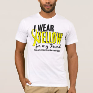 T-shirt Je porte le jaune pour ma endométriose de l'ami 1