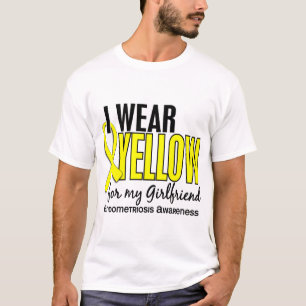 T-shirt Je porte le jaune pour ma endométriose de l'amie