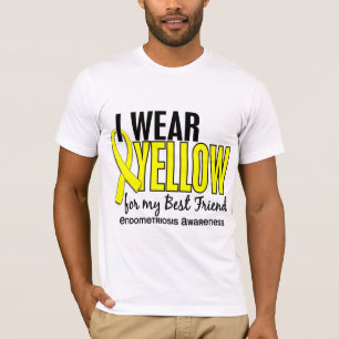 T-shirt Je porte le jaune pour ma endométriose du meilleur