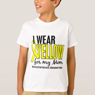 T-shirt Je porte le jaune pour ma maman 10