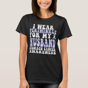 T-shirt Je Porte Le Périvent Pour Mon Mari Cancer De L'Est