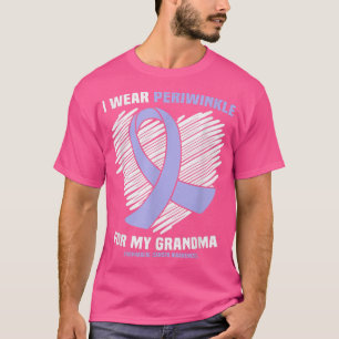 T-shirt Je Porte Le Périwinkel Pour Mon Grand-Mère Cancer 