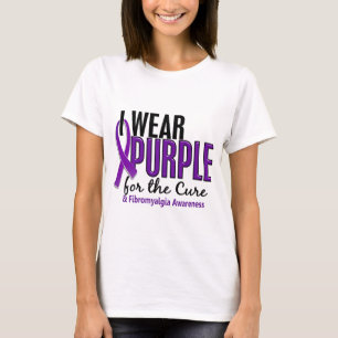 T-shirt Je porte le pourpre pour la fibromyalgie du