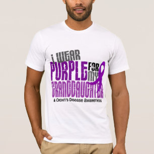 T-shirt Je porte le pourpre pour la maladie de Crohn de la