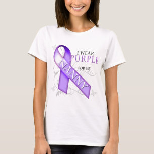 T-shirt Je porte le pourpre pour ma bonne d'enfants