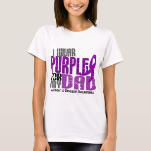 T-shirt Je porte le pourpre pour ma maladie de Crohn du