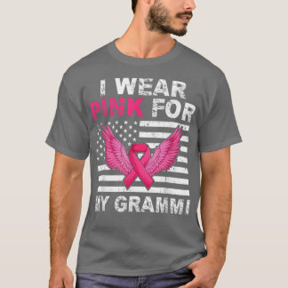 T-shirt Je Porte Le Rose Pour Ma Danse De Poitrine Grammi 