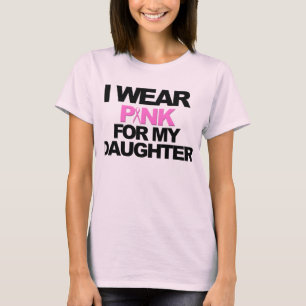 T-SHIRT JE PORTE LE ROSE POUR MA FILLE