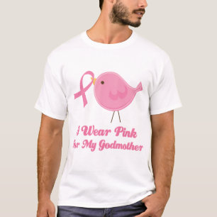 T-shirt Je porte le rose pour ma marraine