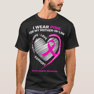T-shirt Je Porte Le Rose Pour Ma Mère En Droit Cancer Du S
