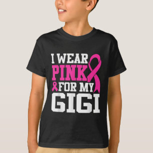 T-shirt Je Porte Le Rose Pour Ma Sensibilisation Au Cancer