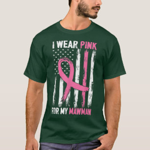 T-shirt Je Porte Le Rose Pour Ma Sensibilisation Au Cancer